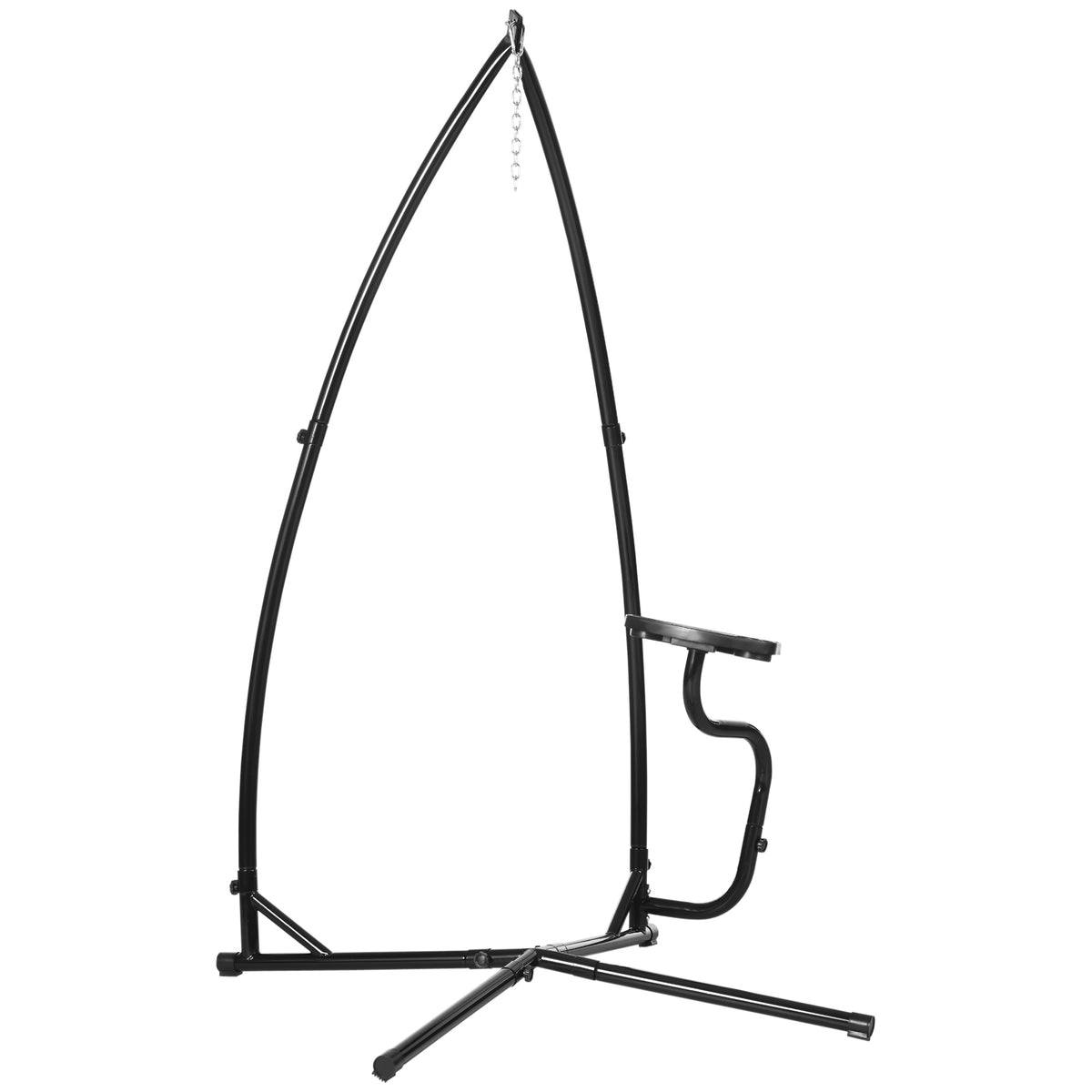 Kozy Hammock Chair Stand Only Construction Heavy Duty Metal C-Stand for Hanging Hammock Chair Porch Swing Indoor or Outdoor Use