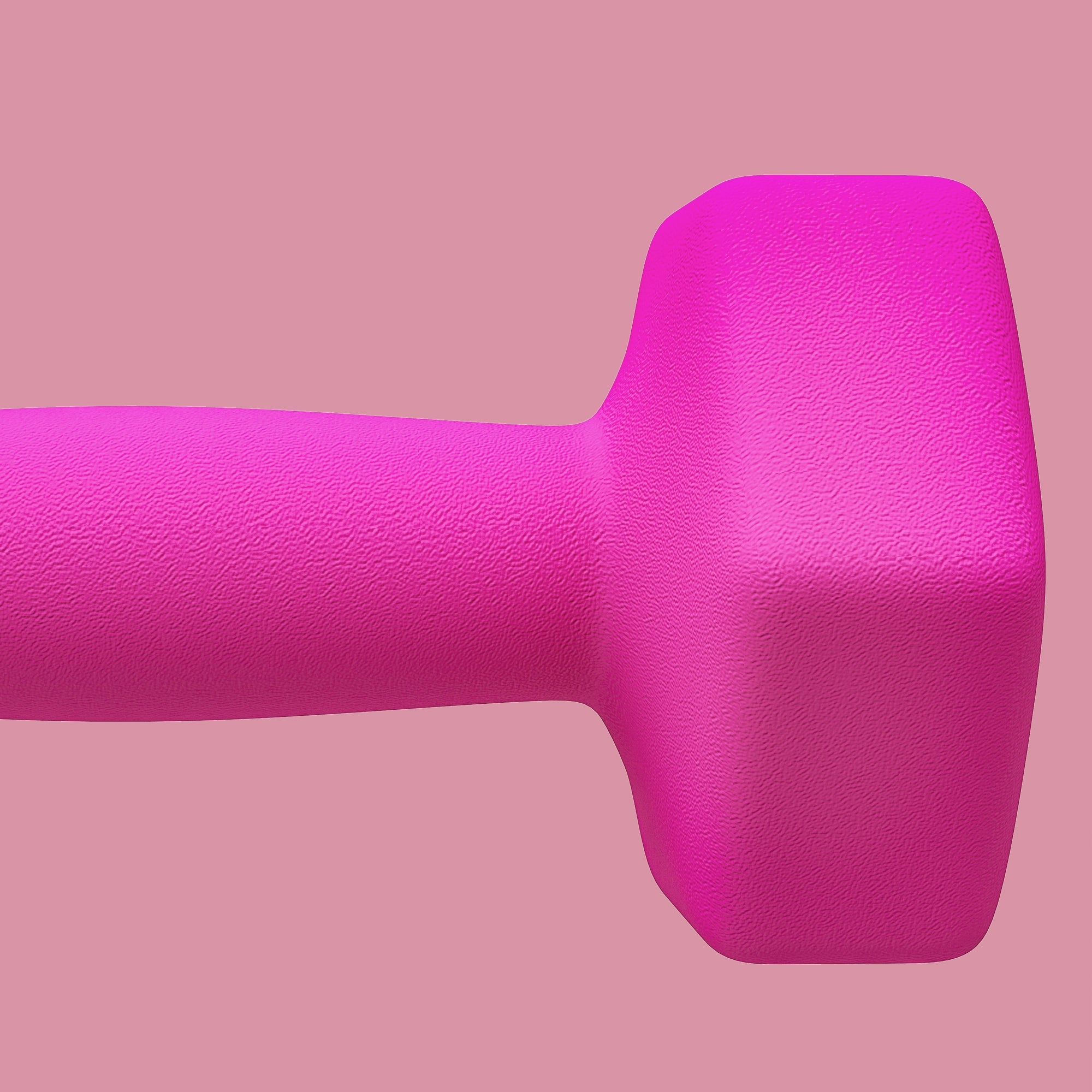 SPORTNOW 2 x 3kg Hexagonal Dumbbells Weights Set with Non-Slip Grip for Home Gym Workout, Pink | Aosom UK