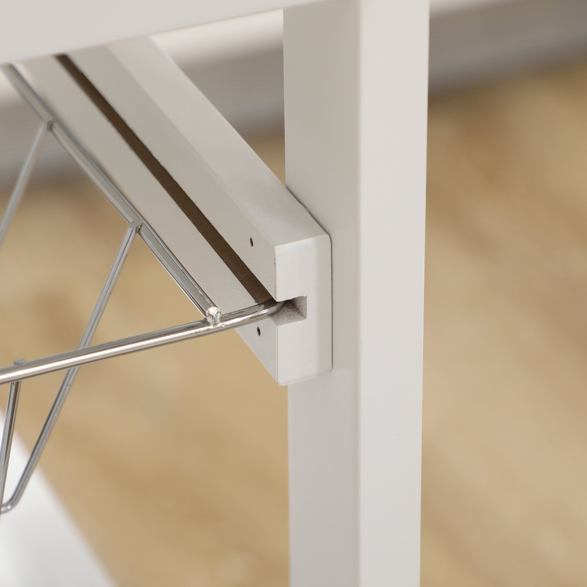 Kozy Rolling Kitchen Island Trolley Utility Cart on Wheels with Bamboo Table Top, Storage Cabinet, Drawer and Wire Basket