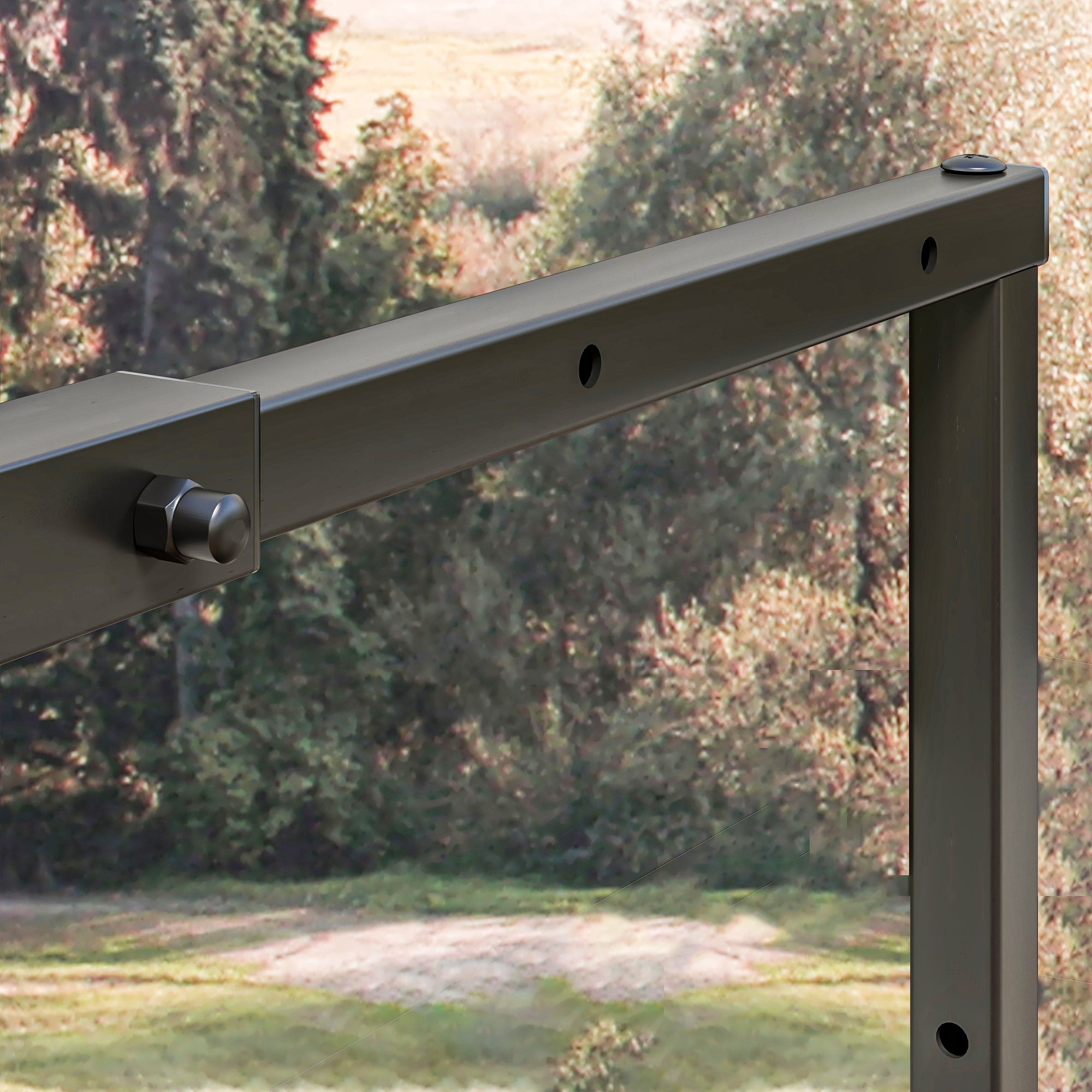 Kozy - 40-65/100-150cm Adjustable Metal Firewood Log Holder