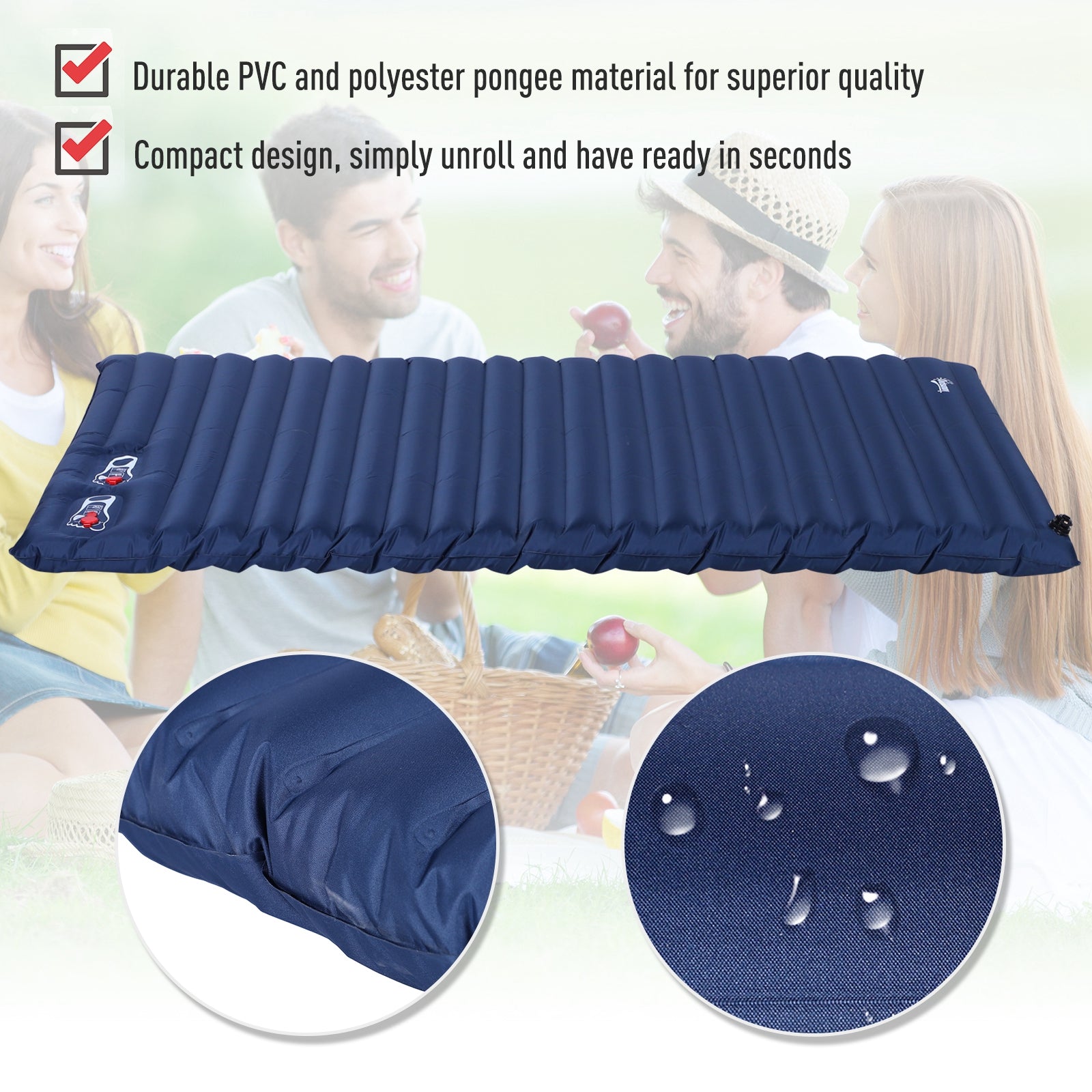 Outsunny Camping Mattress, Self