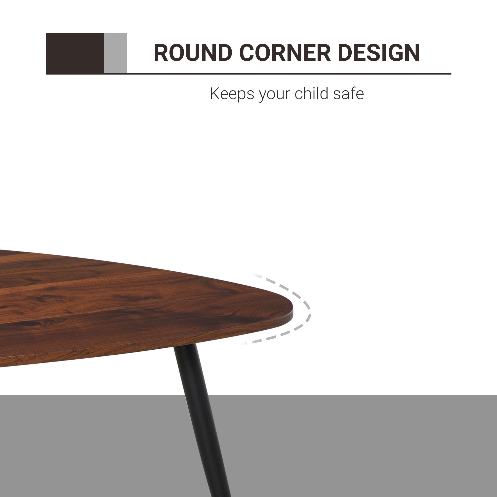 Kozy Set of Two Scandinavian-Style Coffee Tables - Walnut