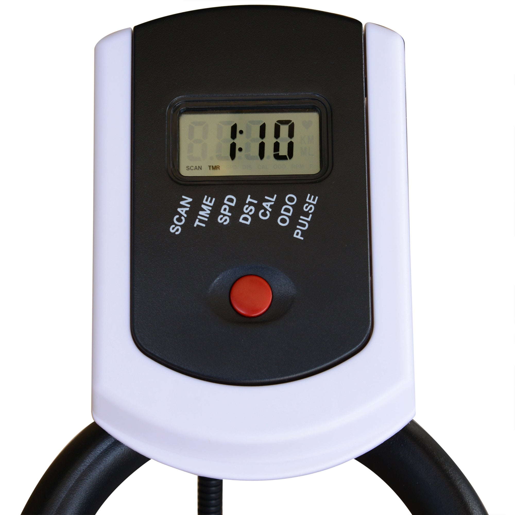 Kozy Exercise Bike, Indoor Cycling, with LCD Display, Heart Rate, Sensor - Black