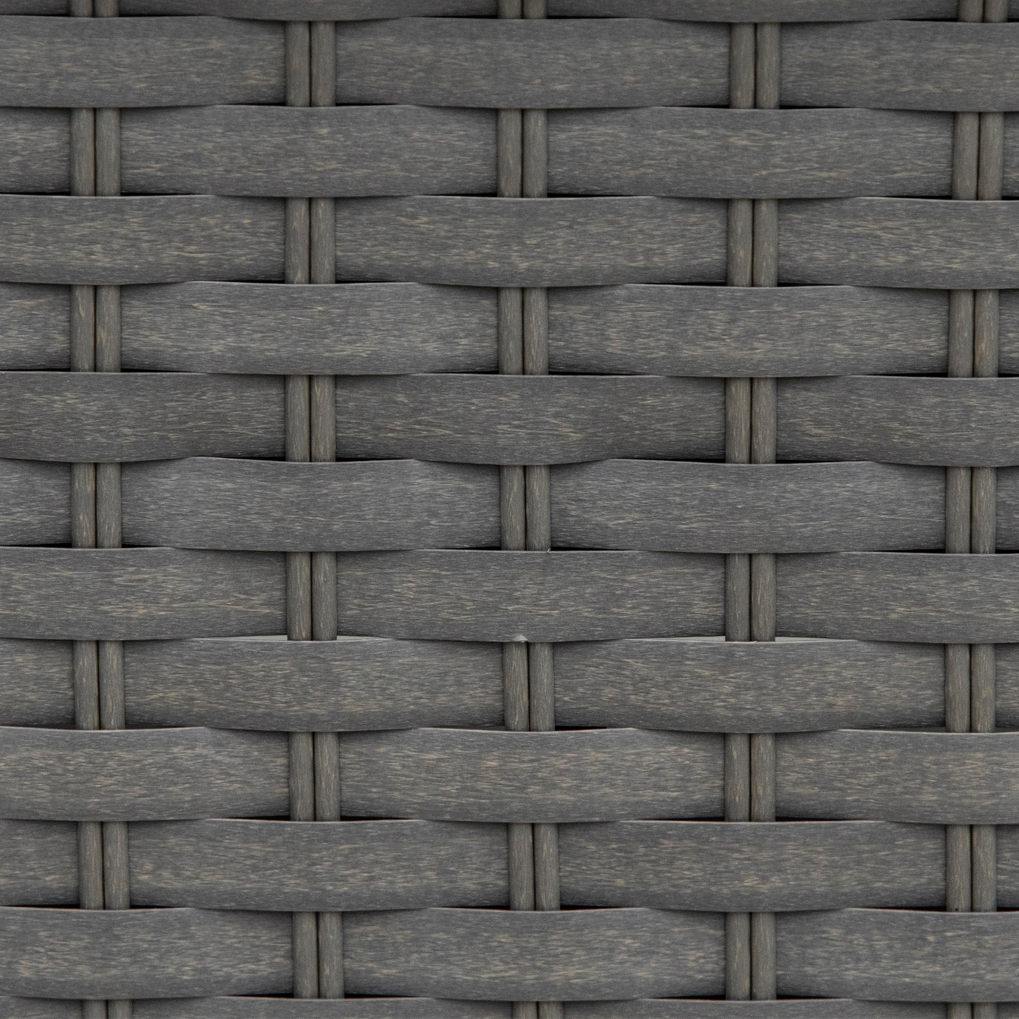 Kozy 6PC Garden Rattan Sofa Set Bonzer Outdoor Furniture Patio Table Loveseat Stool Lounging Ottoman Aluminium Frame Wicker Weave Conservatory Grey