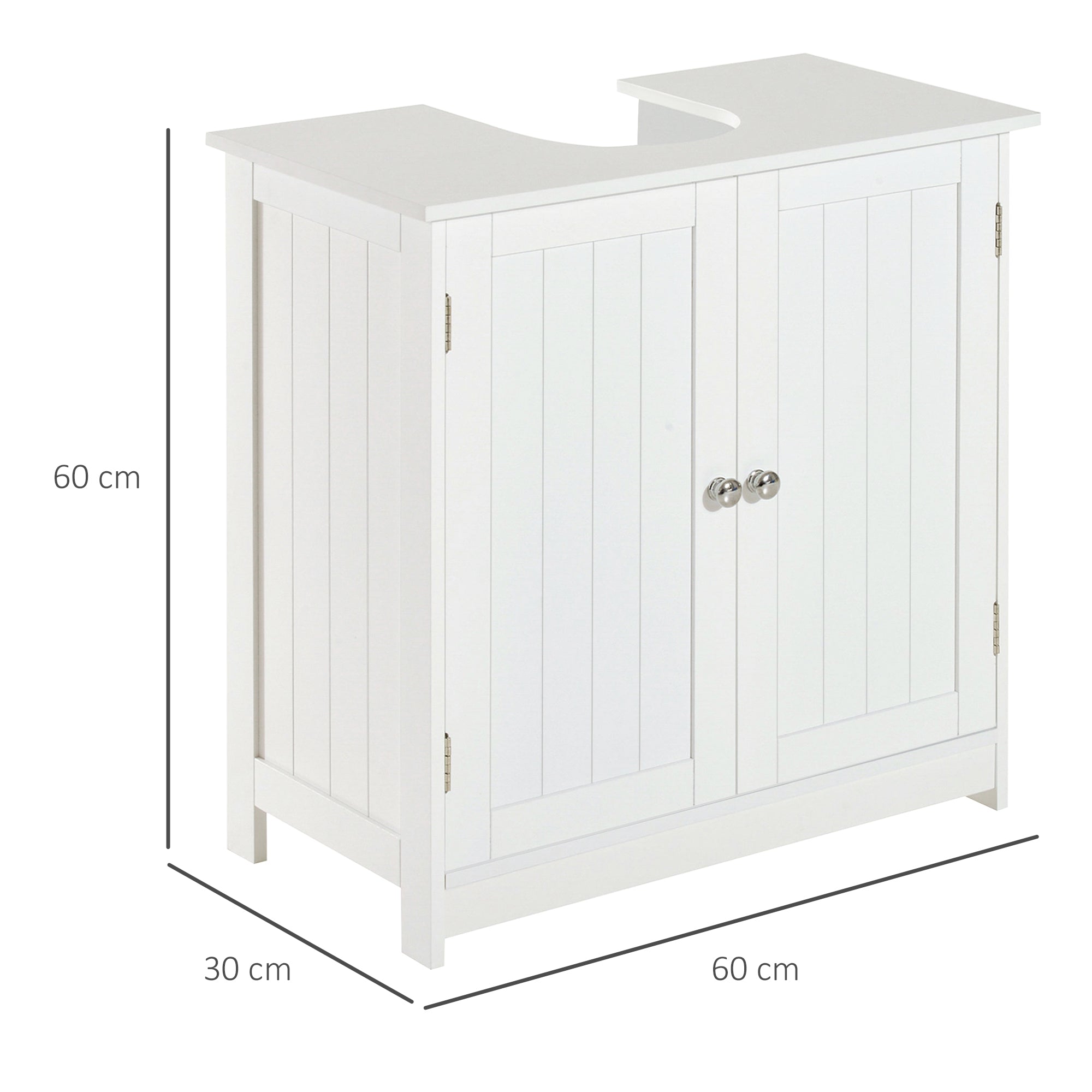 HOMCOM Bathroom Under Sink Cabinet, 2