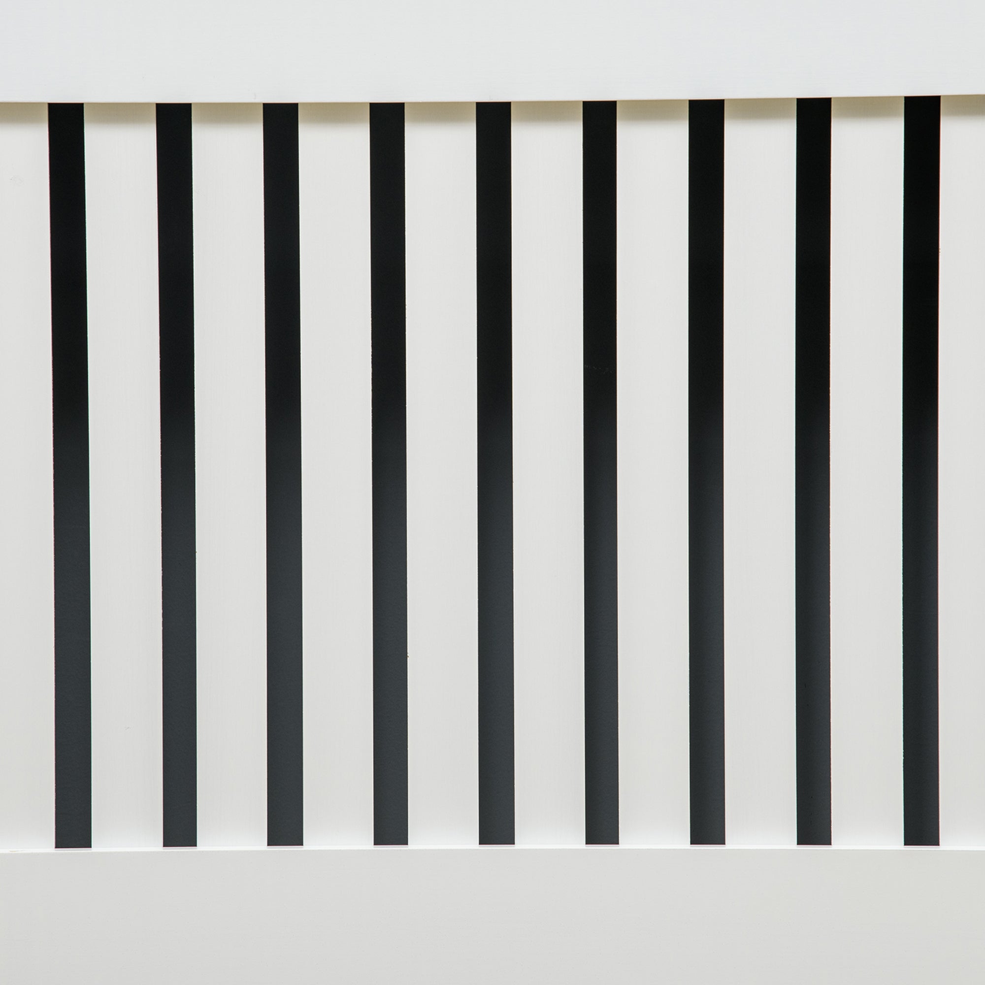 Kozy Slatted Radiator Cover Painted Cabinet MDF Lined Grill in White (172L x 19W x 81H cm)