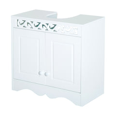Kozy Bathroom Under Sink Storage Cabinet 2 Door Wooden Cupboard Vanity Units
