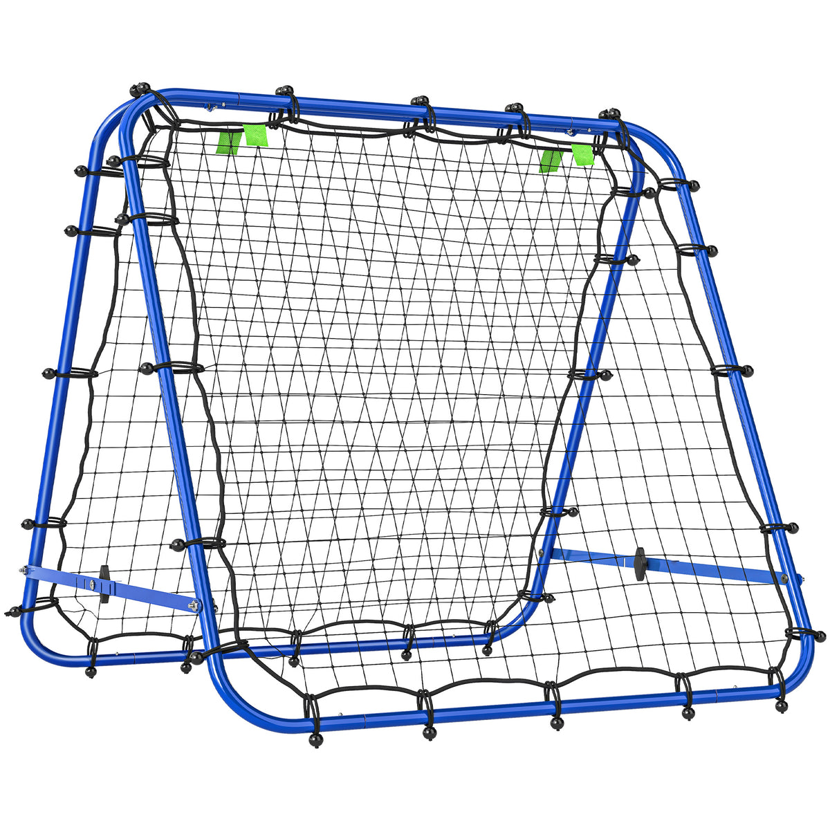 Kozy Double Sided Football Rebounder Net, Football Rebound Goal with Five Adjustable Angles, Blue