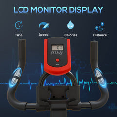 Kozy Indoor Upright Exercise Bike Machine, with Adjustable Seat, Resistance, Handlebar, LCD Display