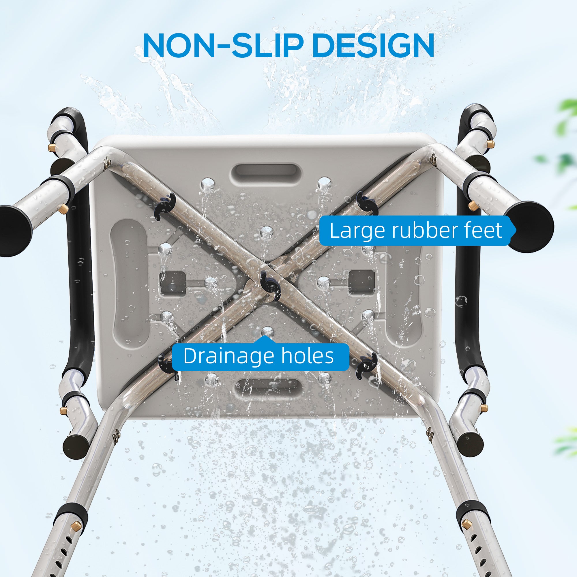 Kozy 57-69cm Aluminium Frame Bath Seat