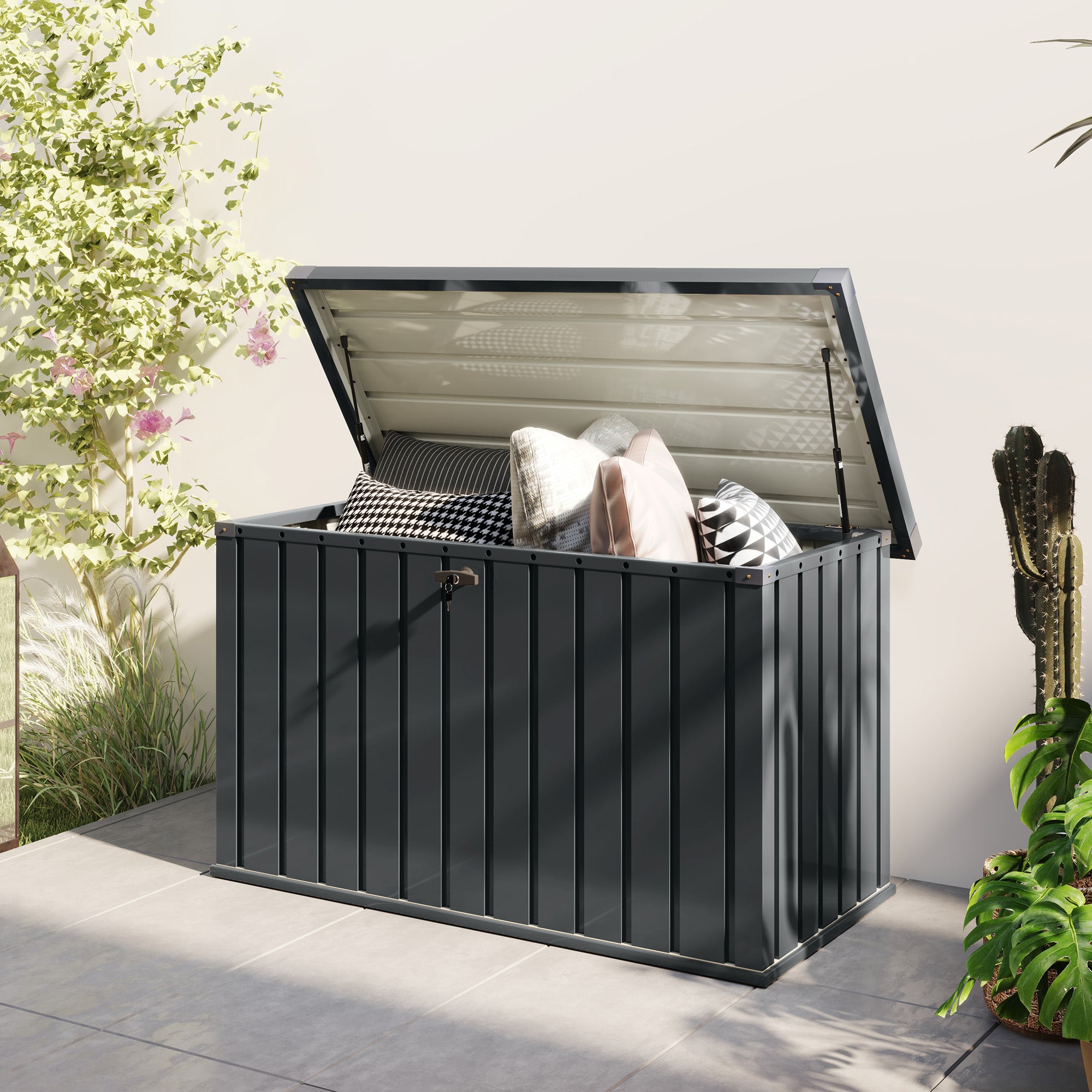Kozy - 400L Galvanised Steel Garden Storage Box