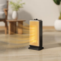 Kozy 2000W Ceramic Electric Heater with Fan, Oscillation - Black