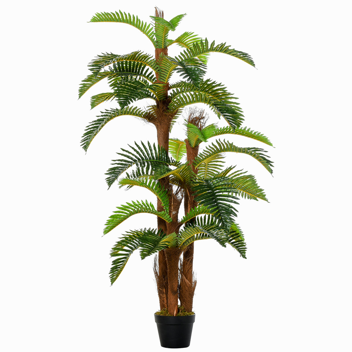 Kozy Artificial Plant Tropical Fern in Pot, Fake Plants for Home Indoor Decor, 150cm, Green