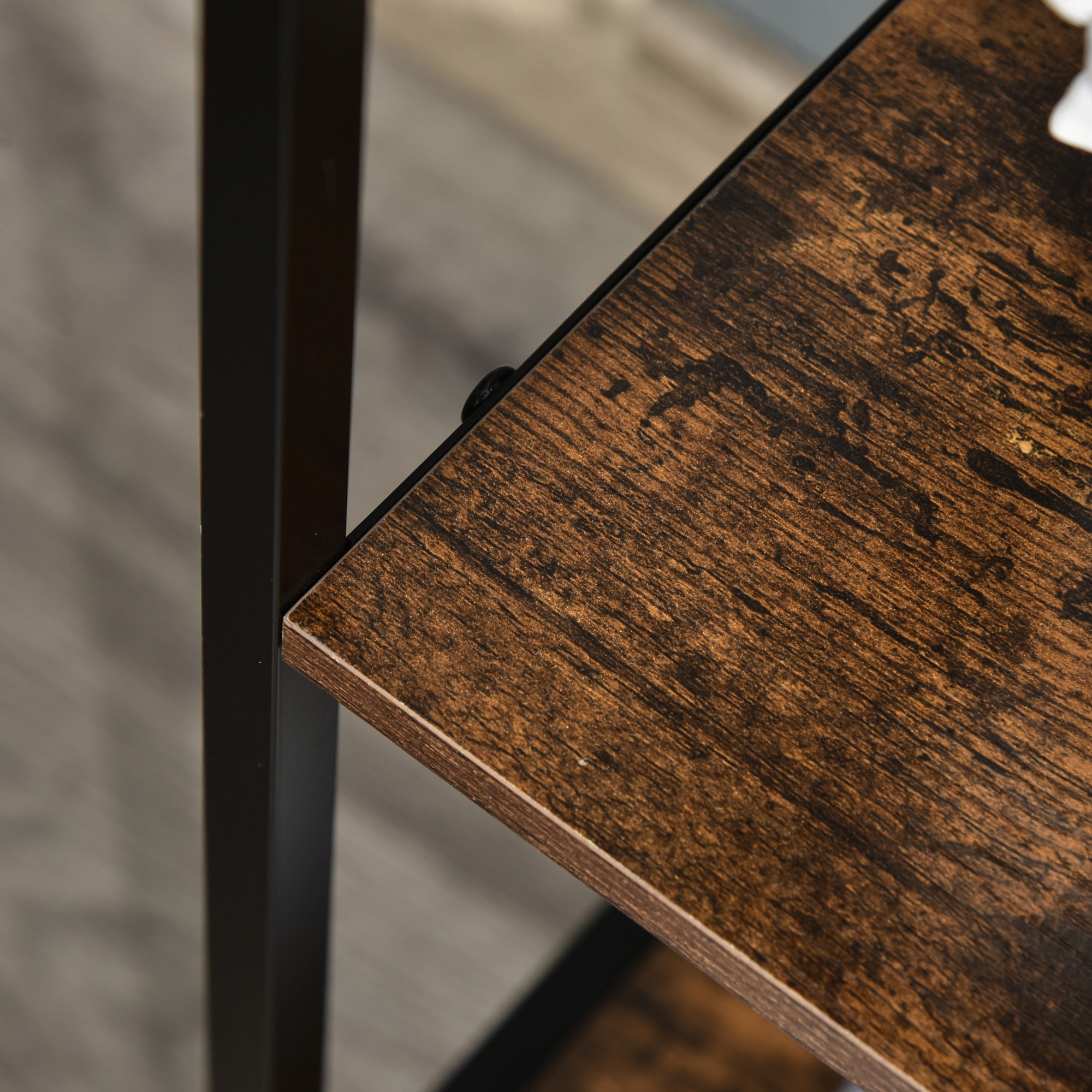 Kozy Chest of Drawers Storage  Dresser Cabinet Organizer with 3 Fabric Drawers and 2 Display Shelves for Living Room, Bedroom, Hallway, Black