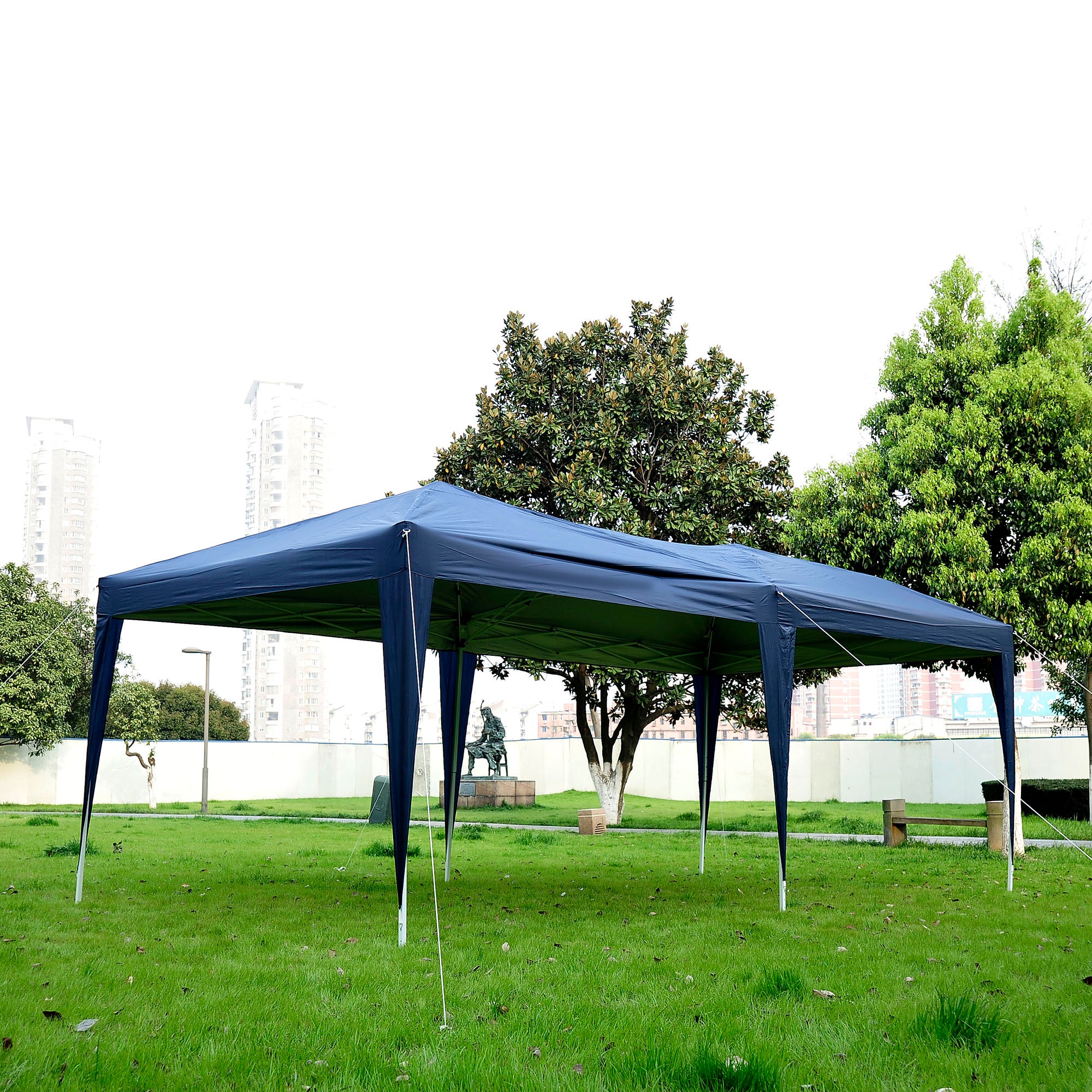 Outsunny 3 x 6m Garden Heavy Duty Water Resistant Pop Up Gazebo Marquee Party Tent Wedding Canopy Awning