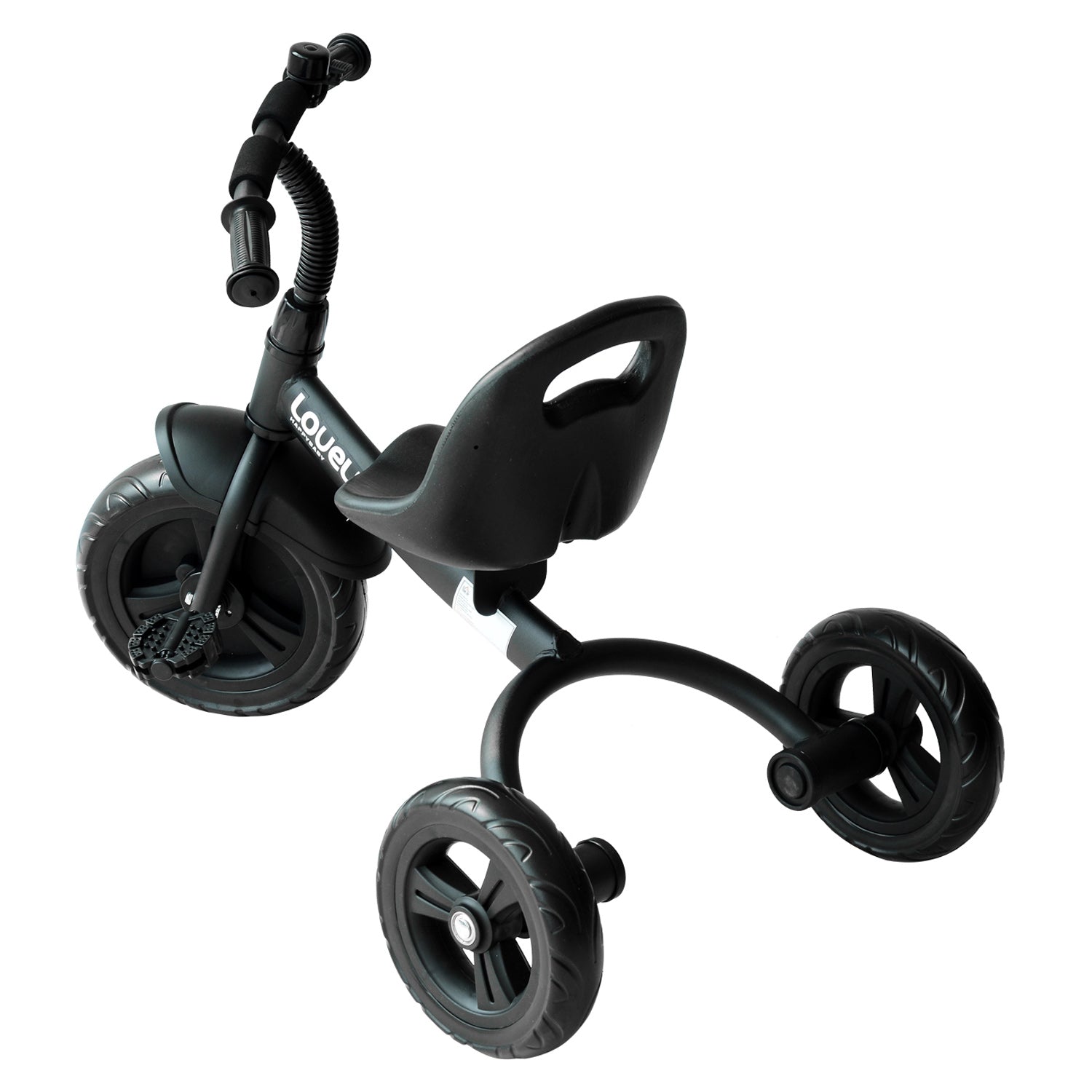 HOMCOM Ride On Tricycle 3 Wheels Plastic Pedal Trike for Kids over 18 Months , Black | Aosom UK