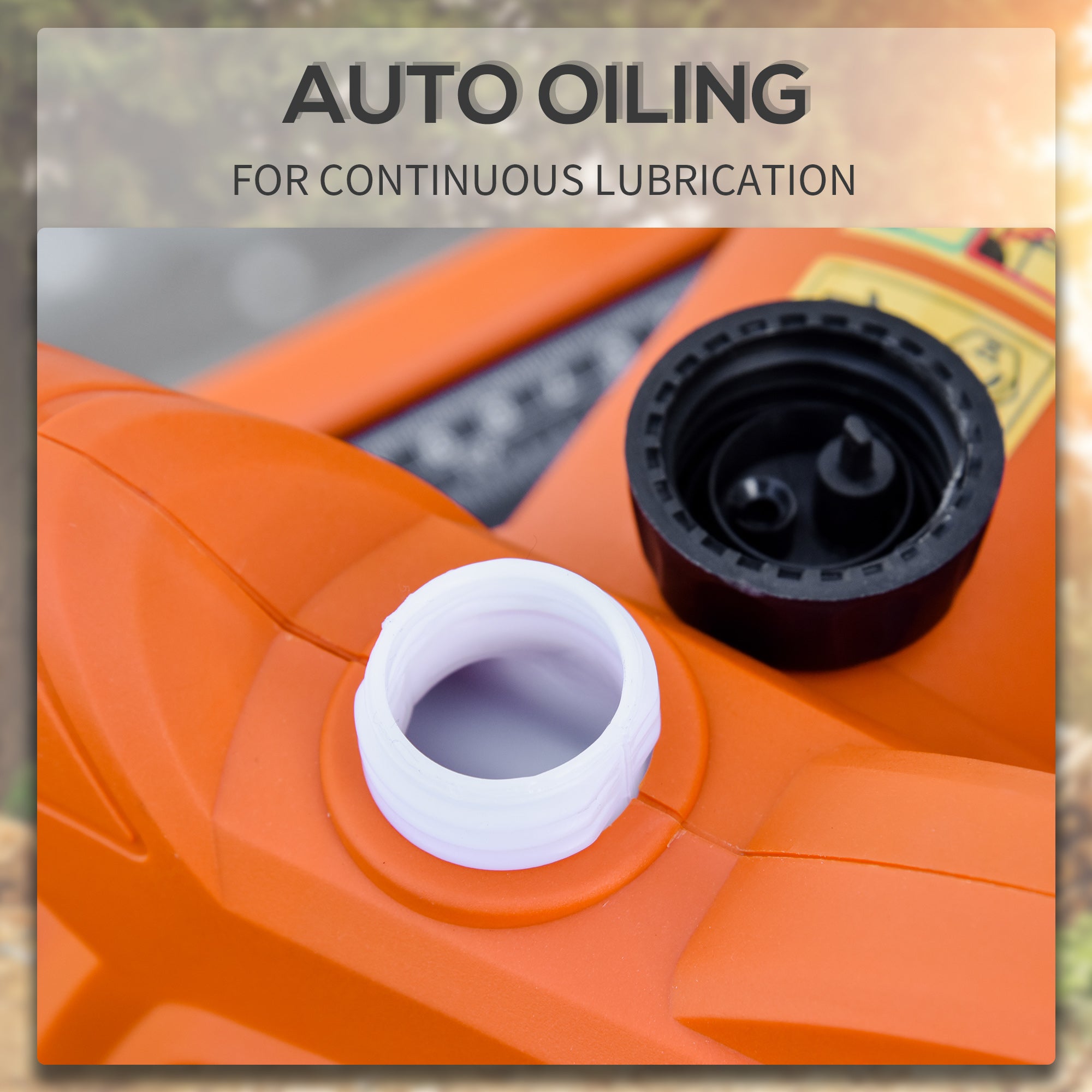 Kozy 2000W Powerful Electric Chainsaw, 16" Aluminium Blade Portable Corded Chain Saw, 7250rpm Chain Saw for Garden Tree Pruning, 13m/s Chain Speed Auto Chain Lubrication to Cut Wood, Orange