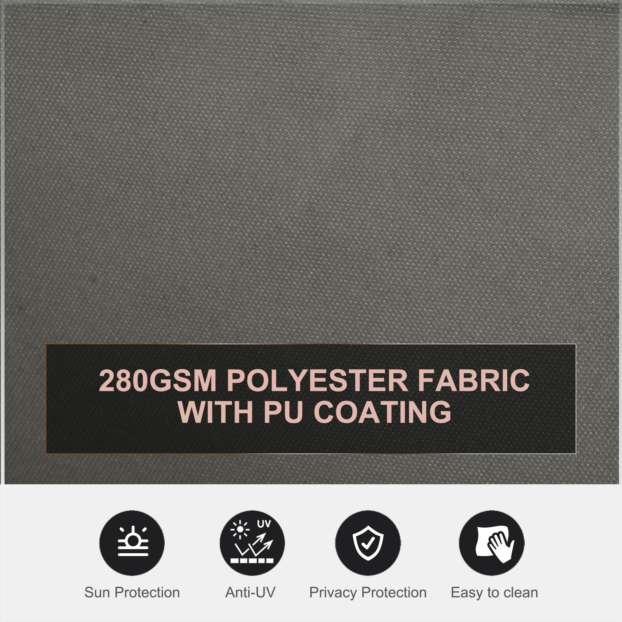 Kozy 6 x 2m Retractable Sun Side Awning Screen Fence Patio Garden Wall Balcony Screening Panel Outdoor Blind Privacy Divider – Grey