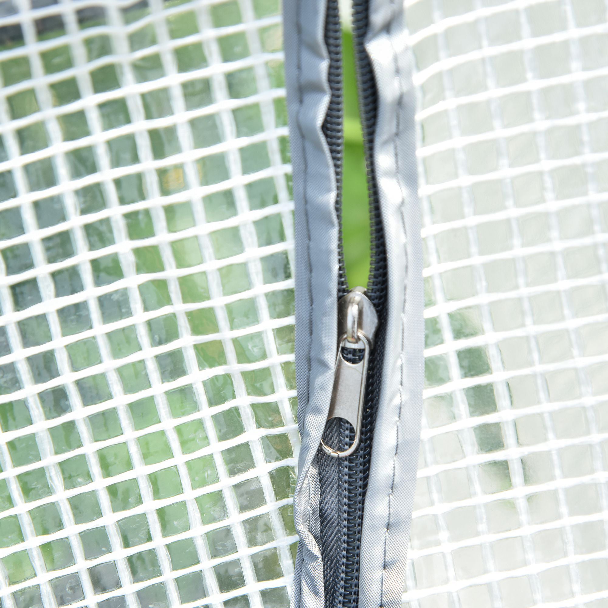 Kozy Mini Greenhouse Portable Flower Planter Tomato Vegetable House for Garden Backyard with Zipper 120 x 60 x 60 cm, White