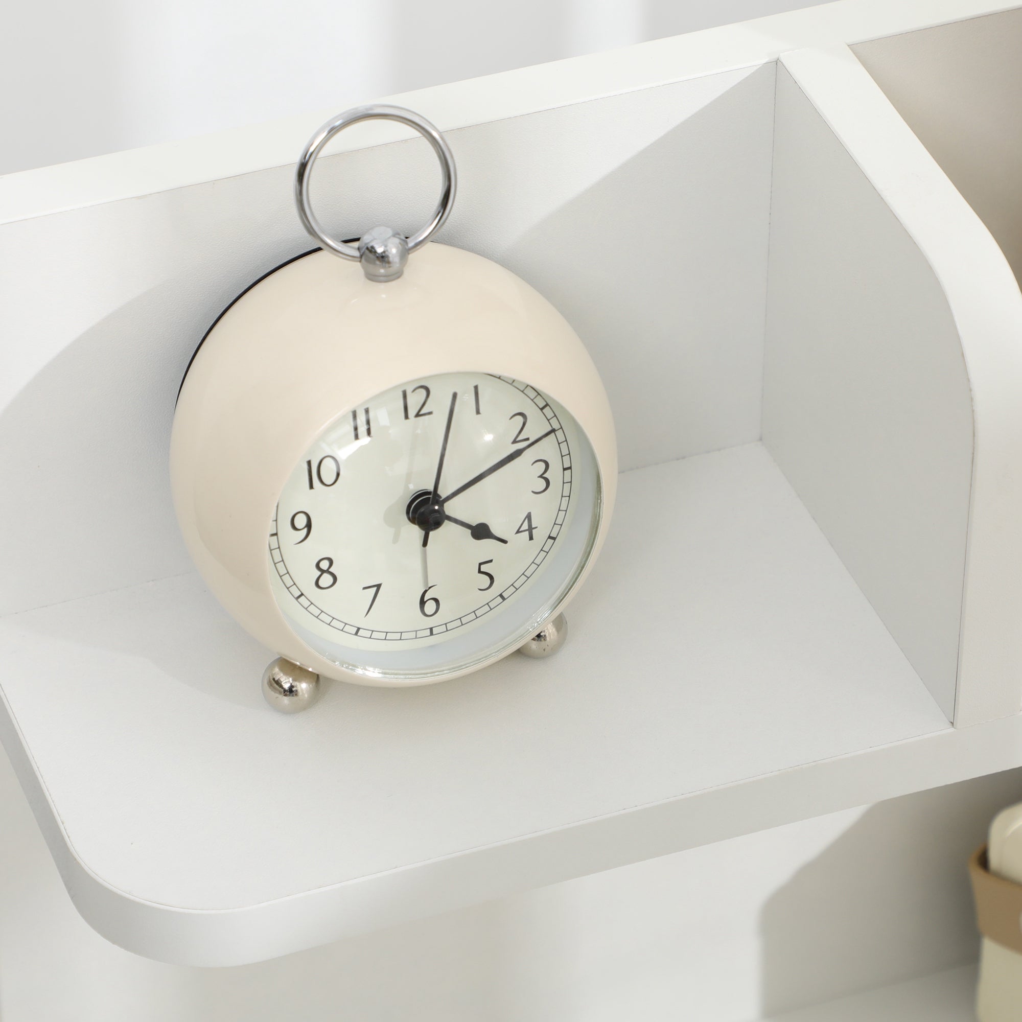 Kozy Bedside Table, Small Bedside Cabinet with 2 Drawers and Storage Shelves, Modern Nightstand for Bedroom, White