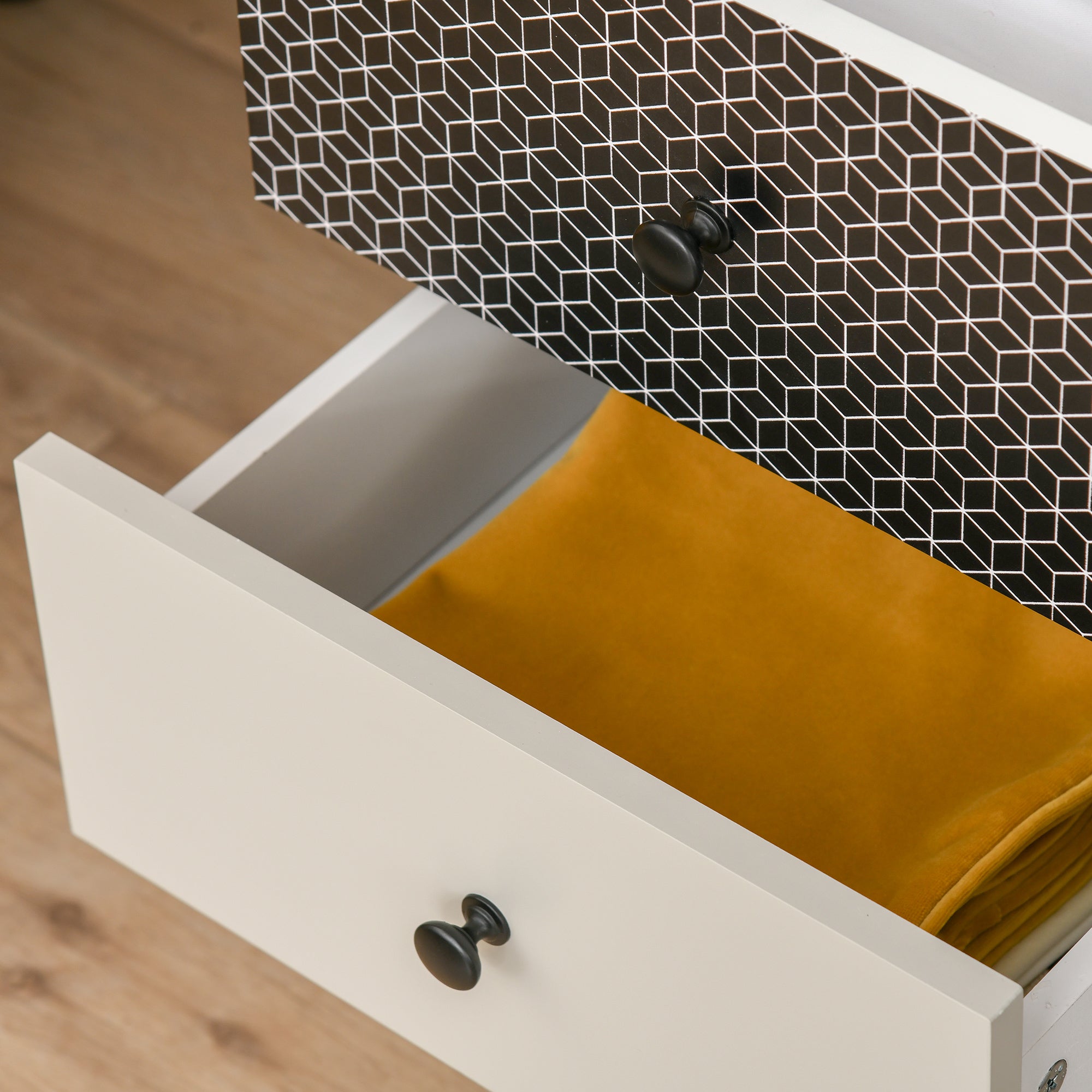 Kozy Chest of Drawers, 5 Drawer Dresser, Vertical Storage Organizer Unit for Bedroom, Living Room