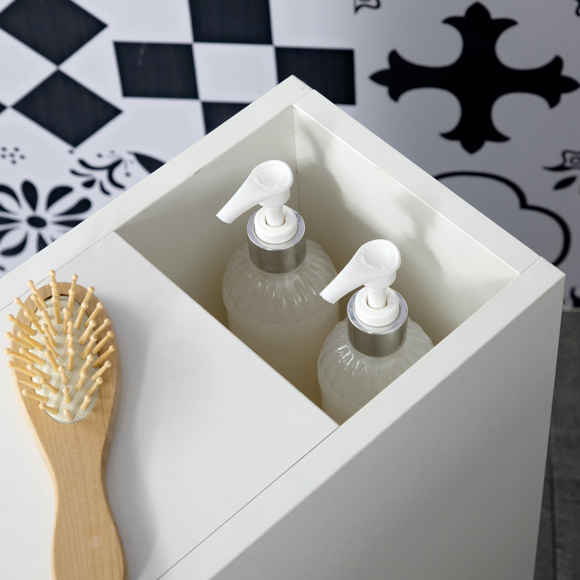 Kozy Slimline Bathroom Storage Cabinet - White