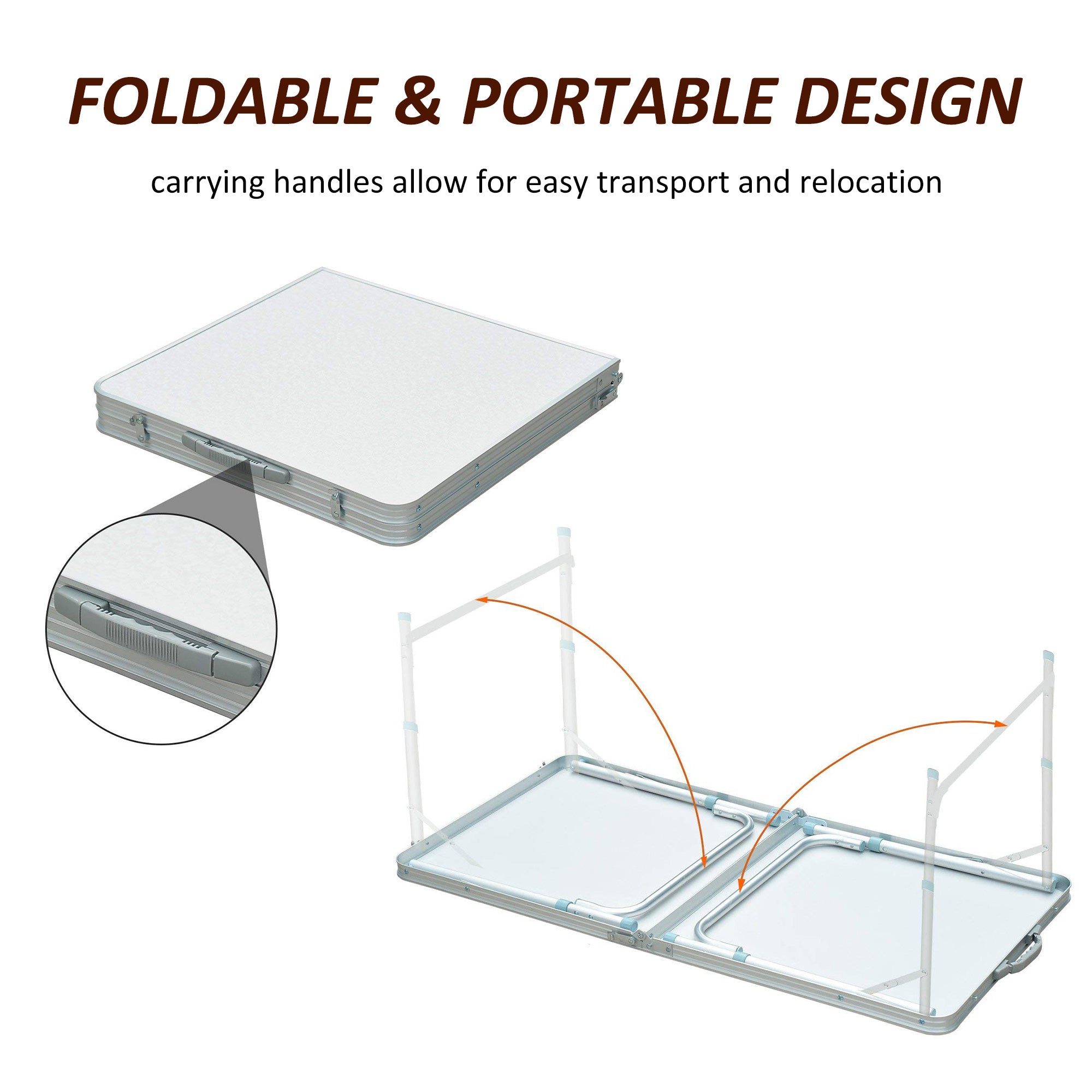 Kozy Portable Aluminum Foldable Table