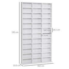 Kozy 33 Adjustable Compartment Storage Unit - White