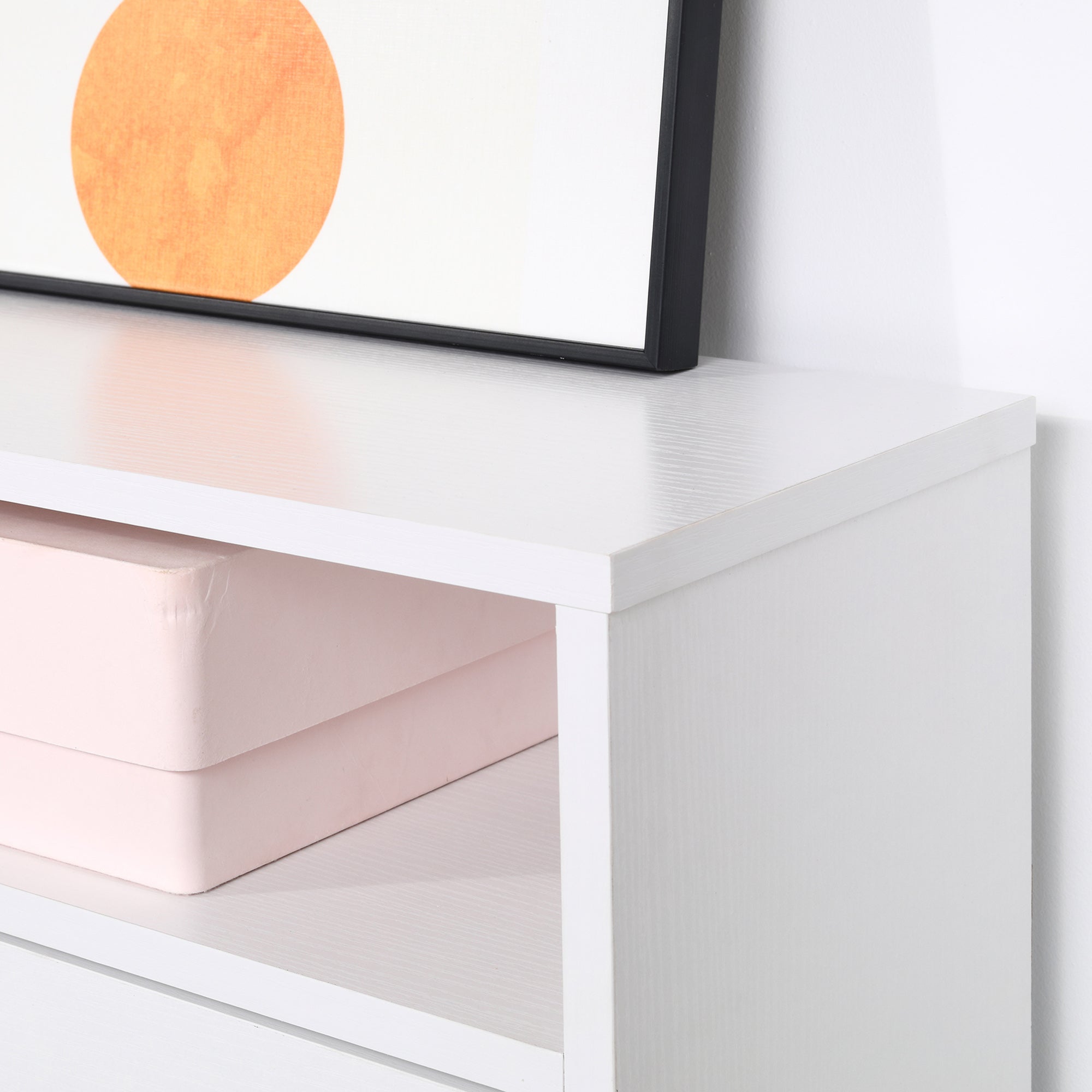 Kozy Narrow Shoe Cabinet with 3 Flip Doors, 14-18 Pairs Shoe Cupboard with Open Shelf for Slim Hallway and Entryway, 24 x 60 x 132 cm, White