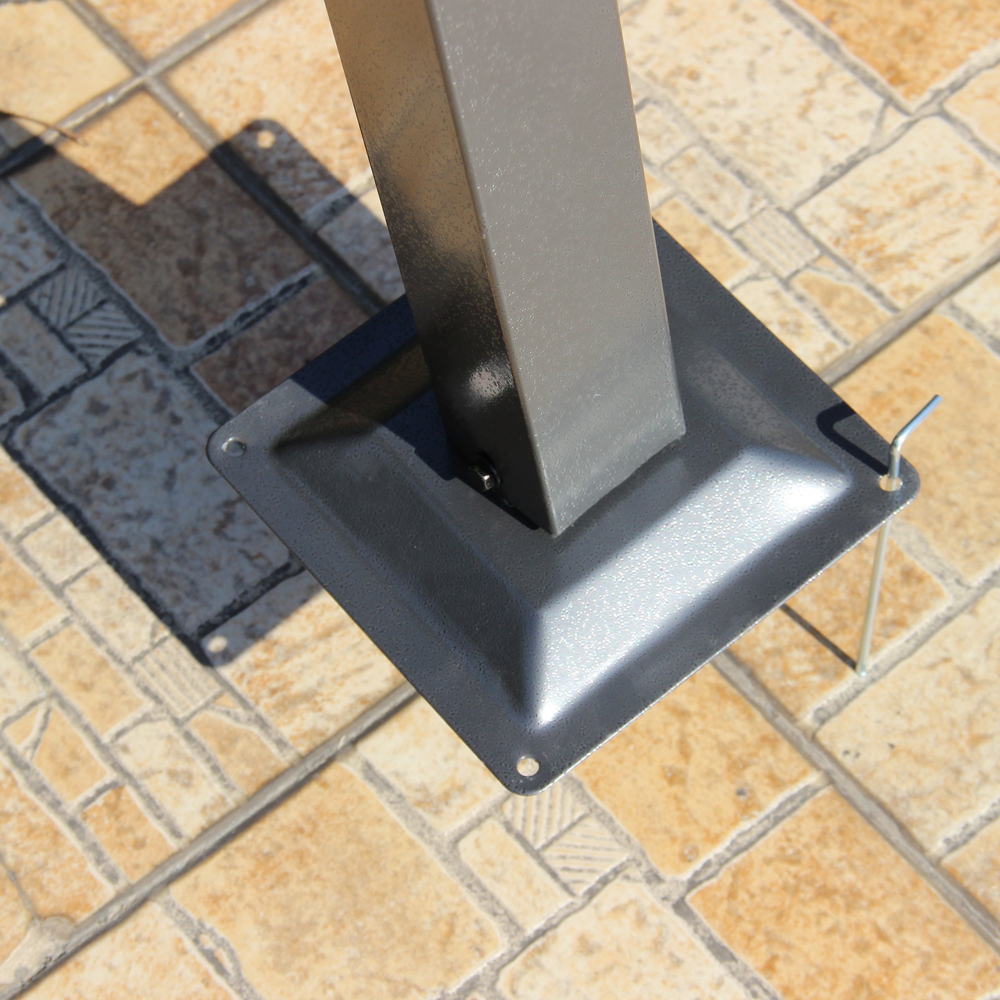 Kozy 3.5 Sliding Pergola Canopy Metal Pergola Retractable Canopy for Garden Shade, Grey