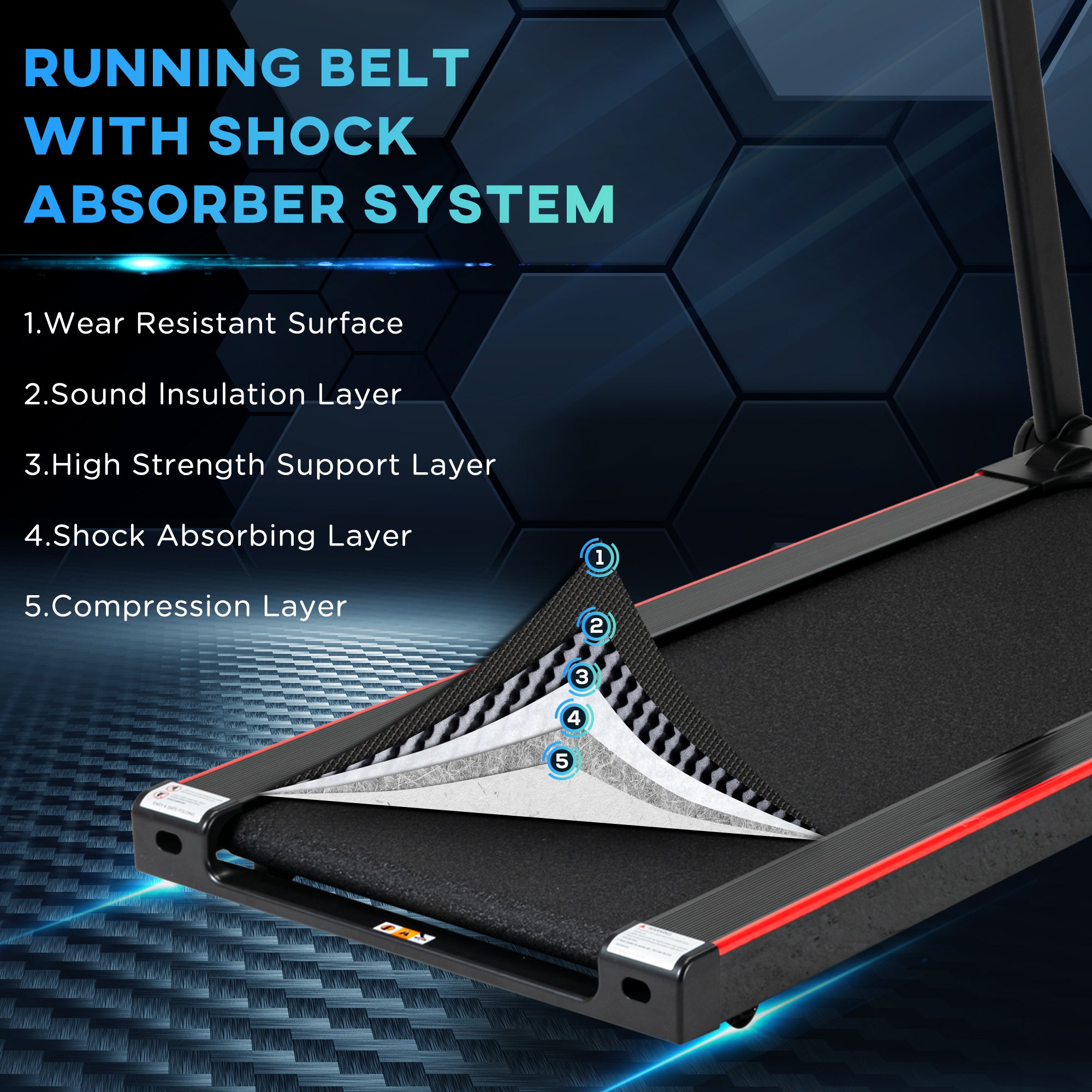 Kozy 750W Folding Treadmill, 1-14km/h Electric Running Machine w/ Wheels, Safety Button, LED Monitor, Phone Holder for Home Office Jogging Fitness Exercise Workout