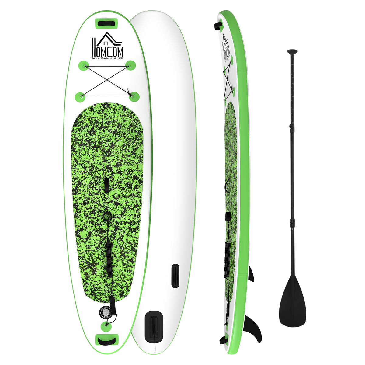 Kozy Inflatable Stand Up Paddle Board, 10' x 30" x 4", Non-Slip SUP, with ISUP Accessories, Hand Pump, 3 Fins, Adj Paddle for Youth Adult Beginners/Experts