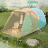 Three-Man, Water-Resistant Two-Room Tunnel Tent