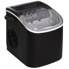 Kozy - Ice Maker Machine Counter Top, 12Kg in 24 Hrs, 9 Cubes Ready in 6-12Mins, Portable Ice Cube Maker with Ice Scoop and Basket, Black