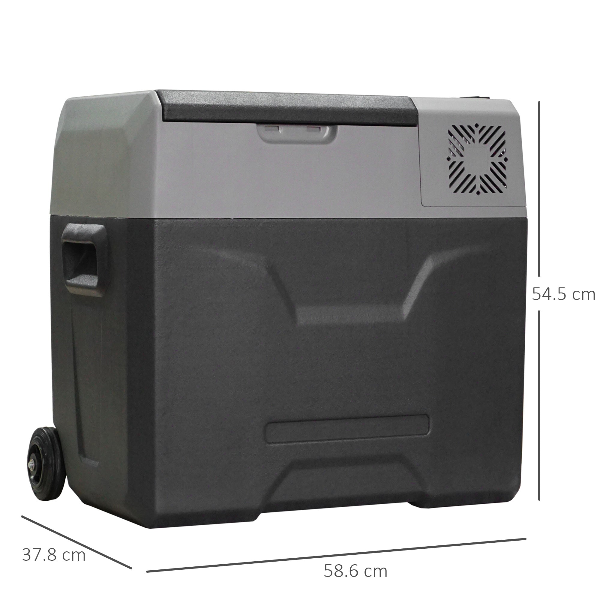 Kozy Car Refrigerator, Portable 12/24V 50 Litre Compressor Fridge Freezer, Electric Cooler Box for Camping, Travel, Picnic, Down to -20℃