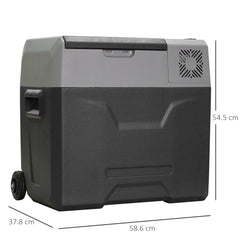 Kozy Car Refrigerator, Portable 12/24V 50 Litre Compressor Fridge Freezer, Electric Cooler Box for Camping, Travel, Picnic, Down to -20℃