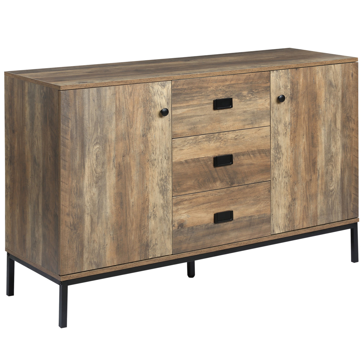Kozy Modern Mango Wood-Effect Sideboard