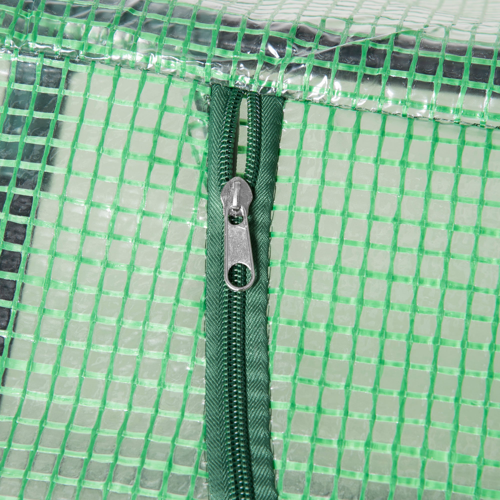 Kozy Mini Greenhouse, Small Plant Grow House for Outdoor with Durable PE Cover, Observation Windows, 180 x 60 x 60 cm, Green