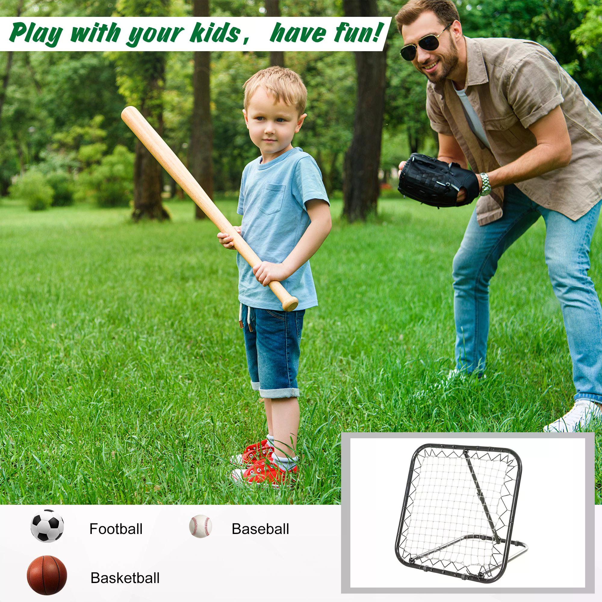 Kozy Angle Adjustable Rebounder Net Goal Training Set Football, Baseball