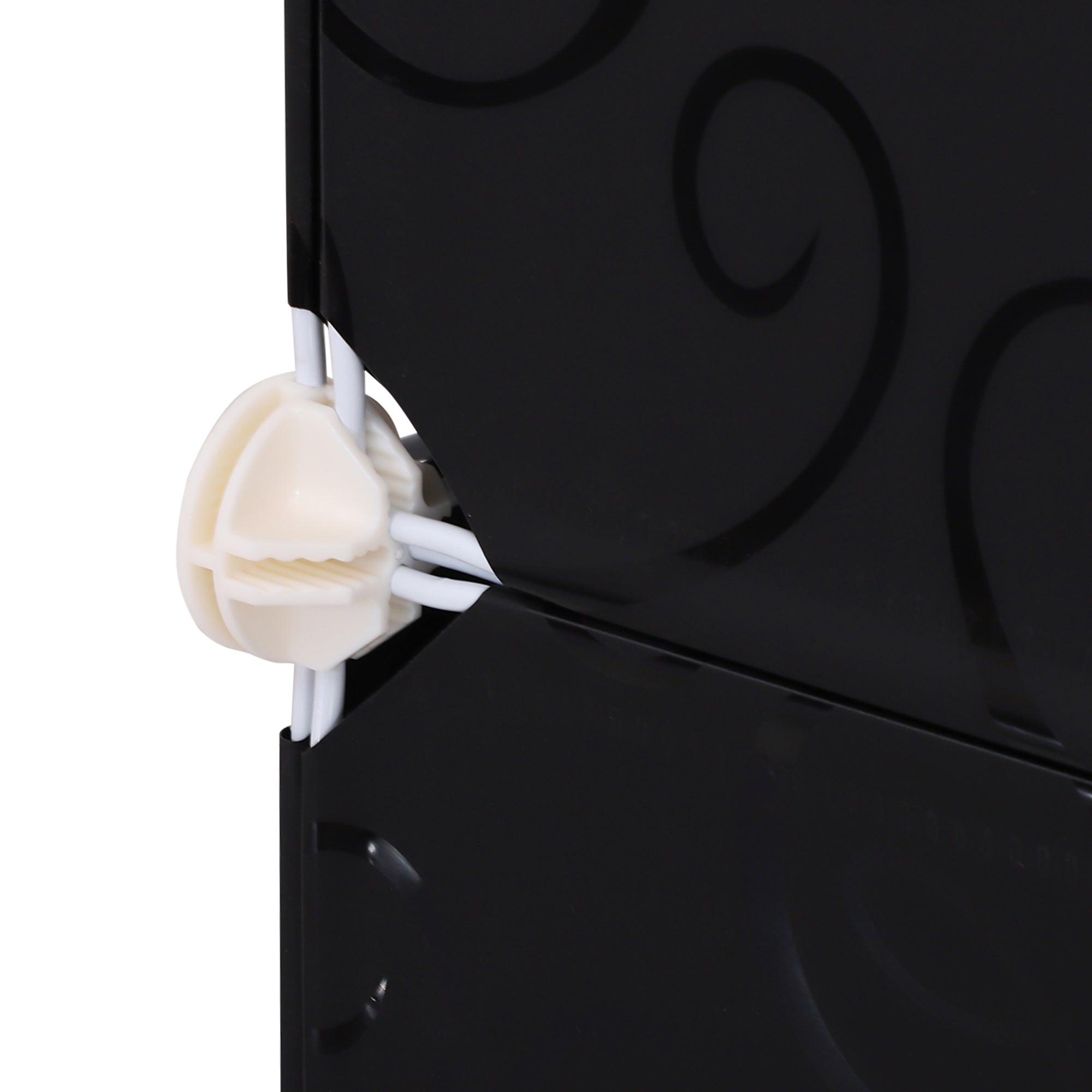 Kozy Portable Wardrobe for Bedroom, 12 Cube Closet with 2 Hanging Rails, Modular Storage Cabinet, Plastic Armoire for Space Saving, White and Black