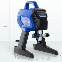 Kozy - Airless Paint Sprayer, Thinning-Free, Electric﻿ Fence Paint Sprayer for Exterior and Interior DIY Painting Projects, Wall Spray Gun Machine, Household Use, 1.5L/min, 200Bar, 7.5m Hose Dark Blue