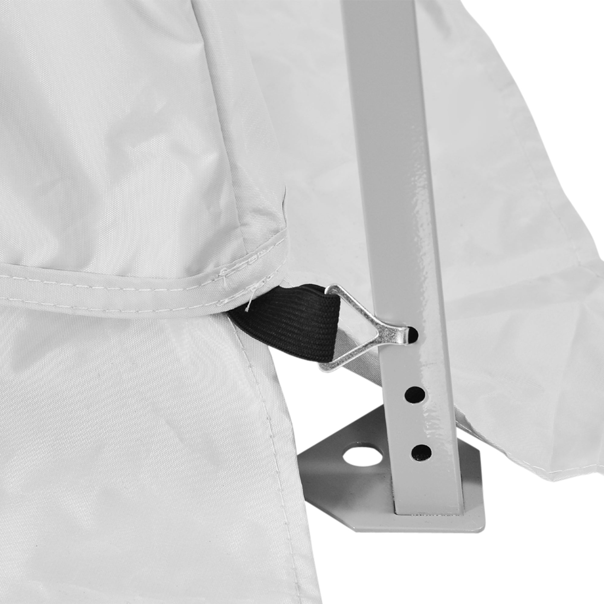 Kozy Outdoor Garden Pop-up Gazebo Canopy Tent Sun Shade Event Shelter Folding with Adjustable Height, Mesh Screen Side Walls 3.5 M × 3.5 M Base / 3 M × 3 M Top, White