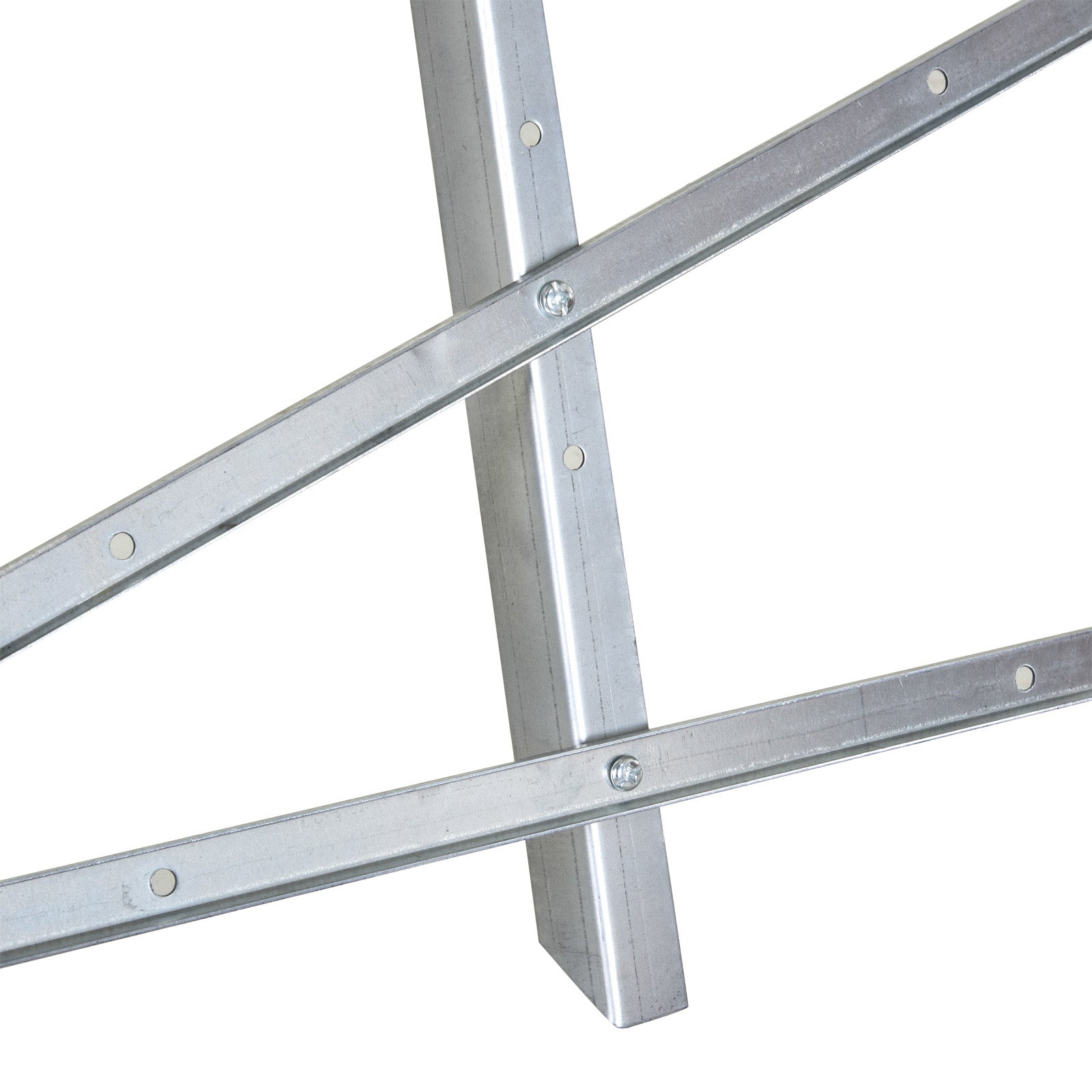 Kozy Portable Sawhorse Heavy Duty Steel Adjustable Work Support, Foldable Sawhorse Stand 100 kg Weight Capacity, Silver Tone