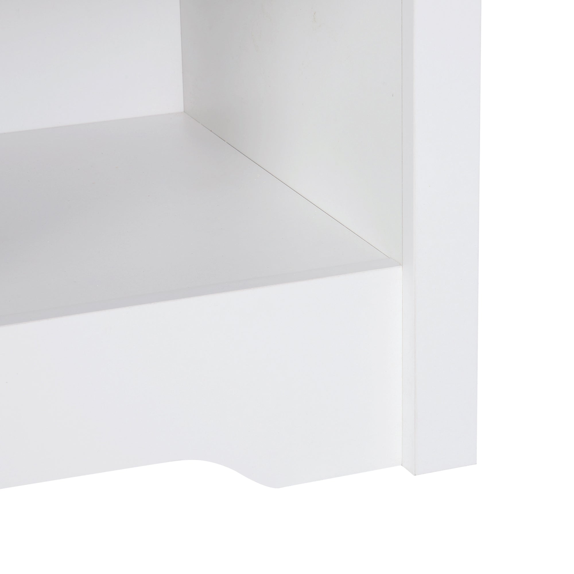 Kozy Modern Bedside Table, Nightstand with Drawer Shelf, End Table for Living room, Bedroom White