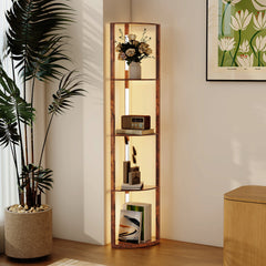 Kozy Three-Tier Corner Floor Lamp