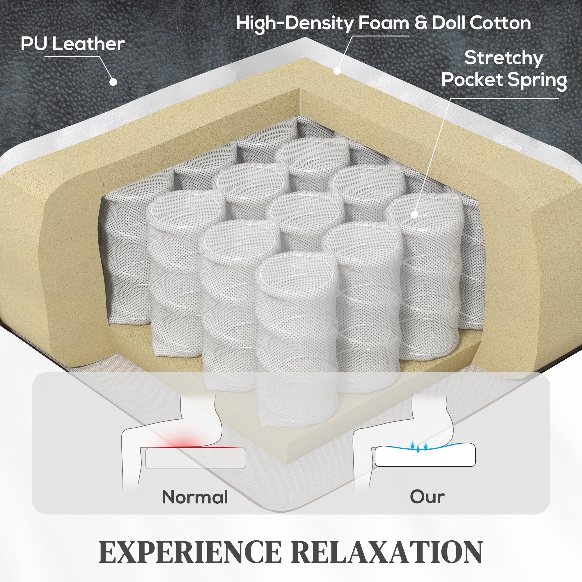 Kozy - Power Lift Recliner Chair with Vibration Massage, Heat, USB - Grey