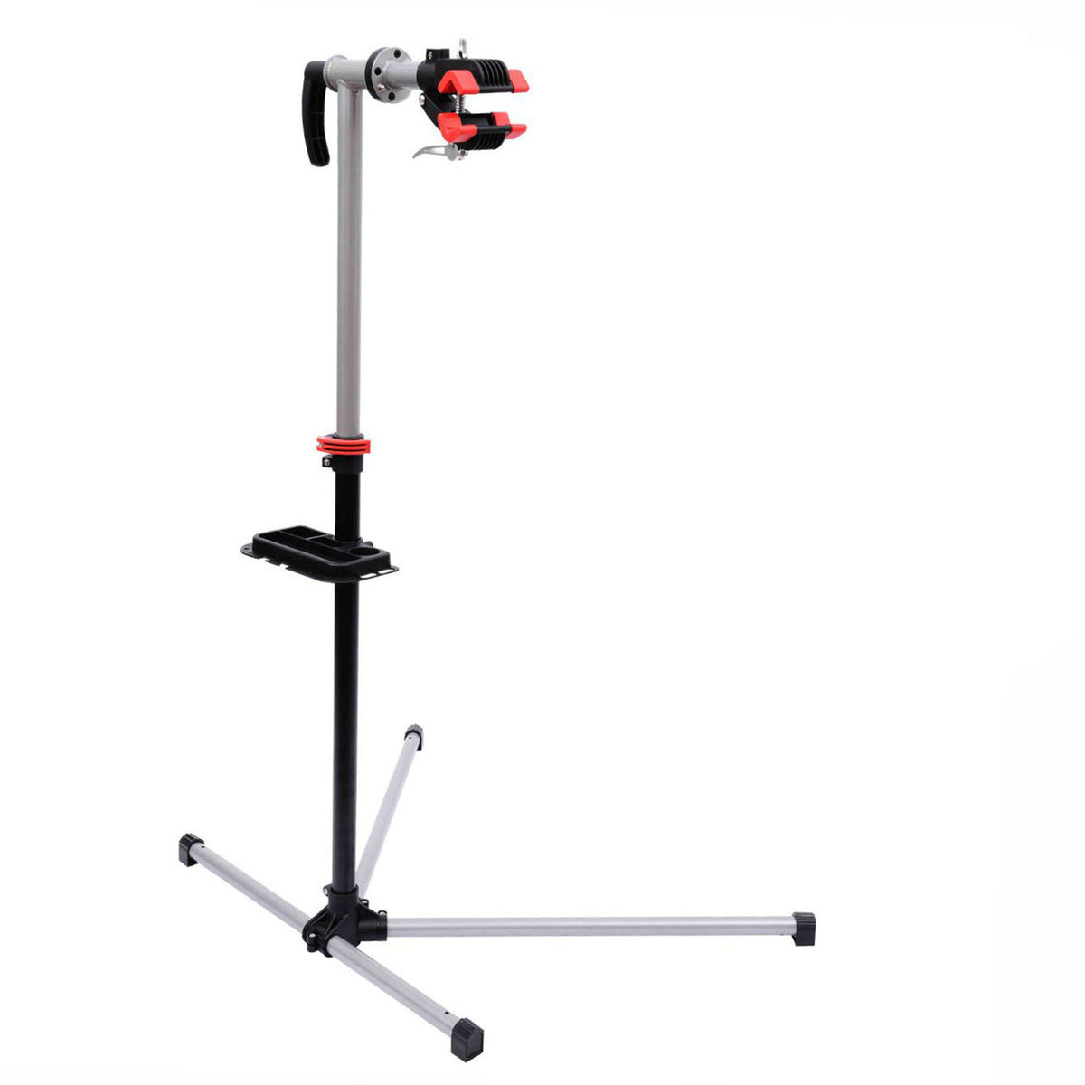 Kozy Bike Repair Stand Workstation, Bicycle Maintenance Workstand, Height Adjustable, with Tool Tray & 360° Rotating Adjustable Clamp for Home Mechanic Workshop