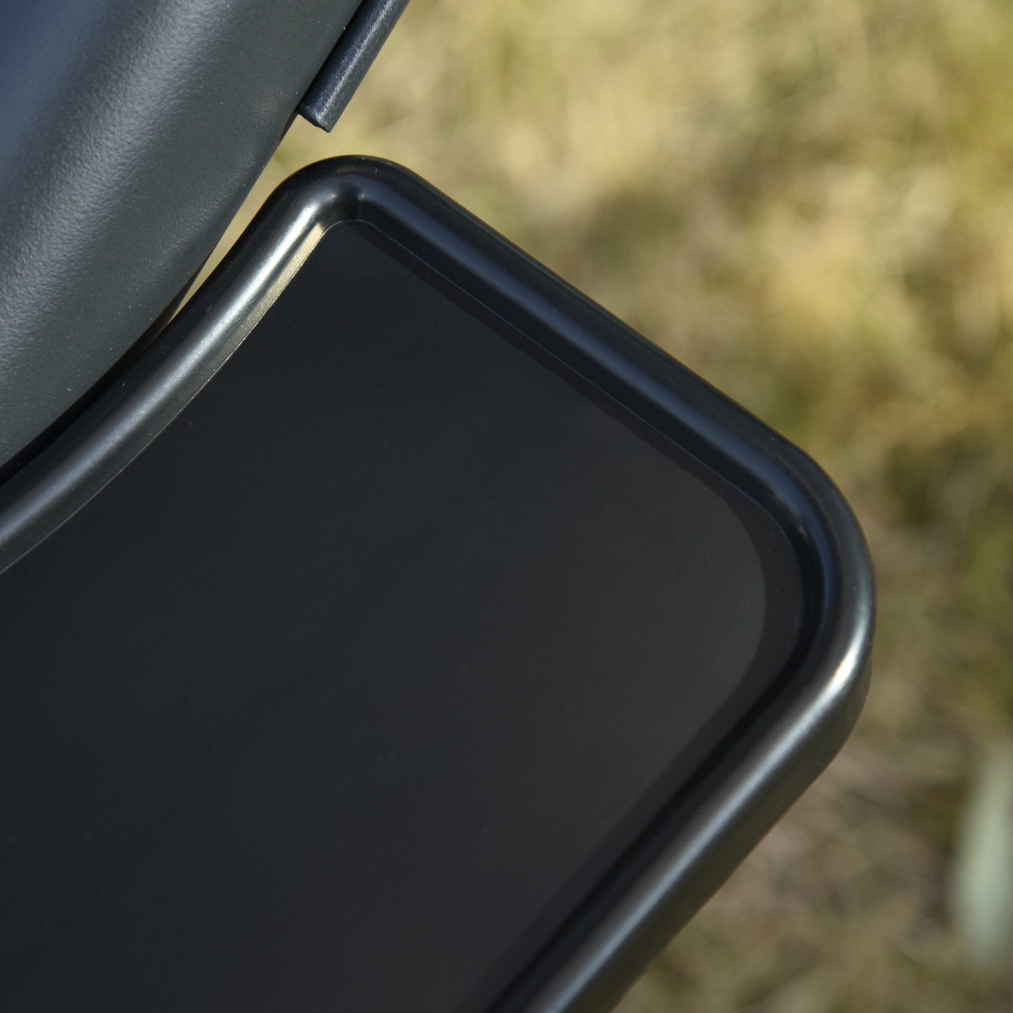 Kozy Canopy Swing 2 Separate Relax Chairs w/ Handrails and Removable Canopy Grey