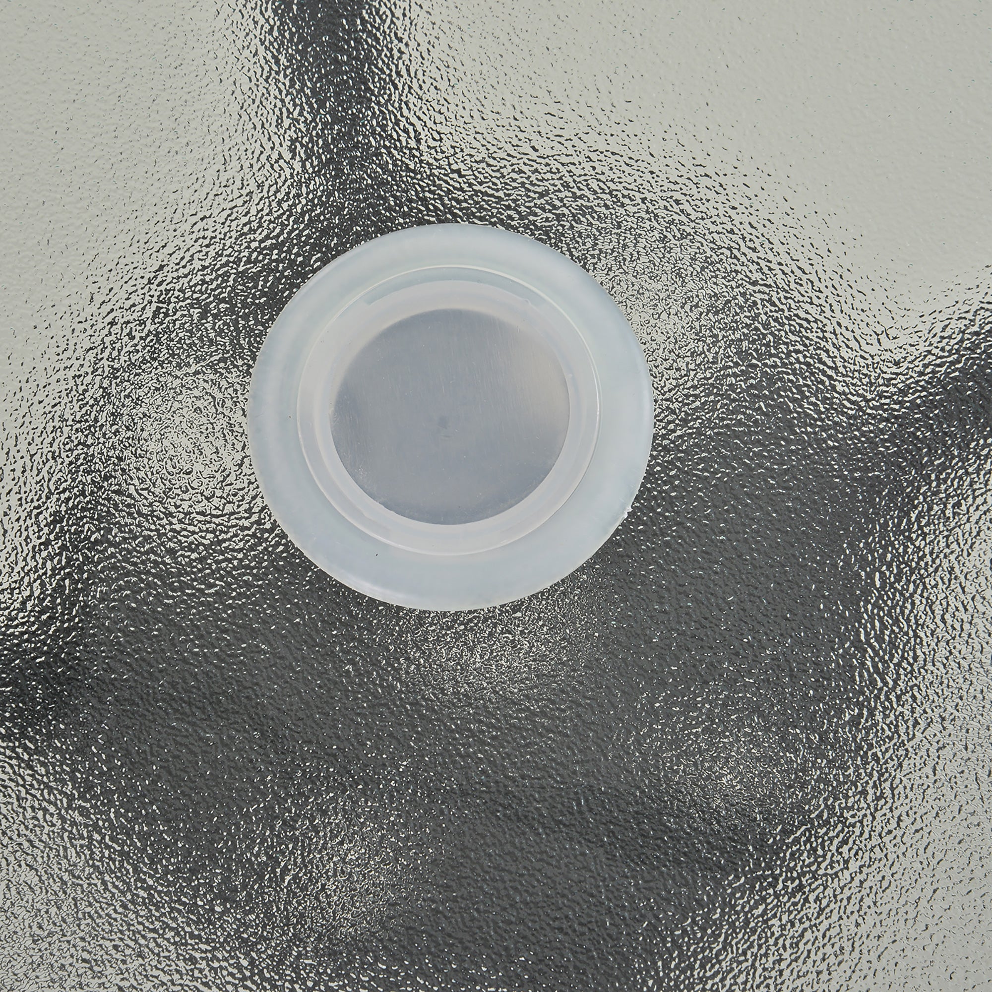 Kozy 80 cm Round Garden Dining Table with Parasol Hole for 4, Outdoor Coffee Bistro End Side Table with Tempered Glass Top and Steel Frame for Patio, Porch, Black