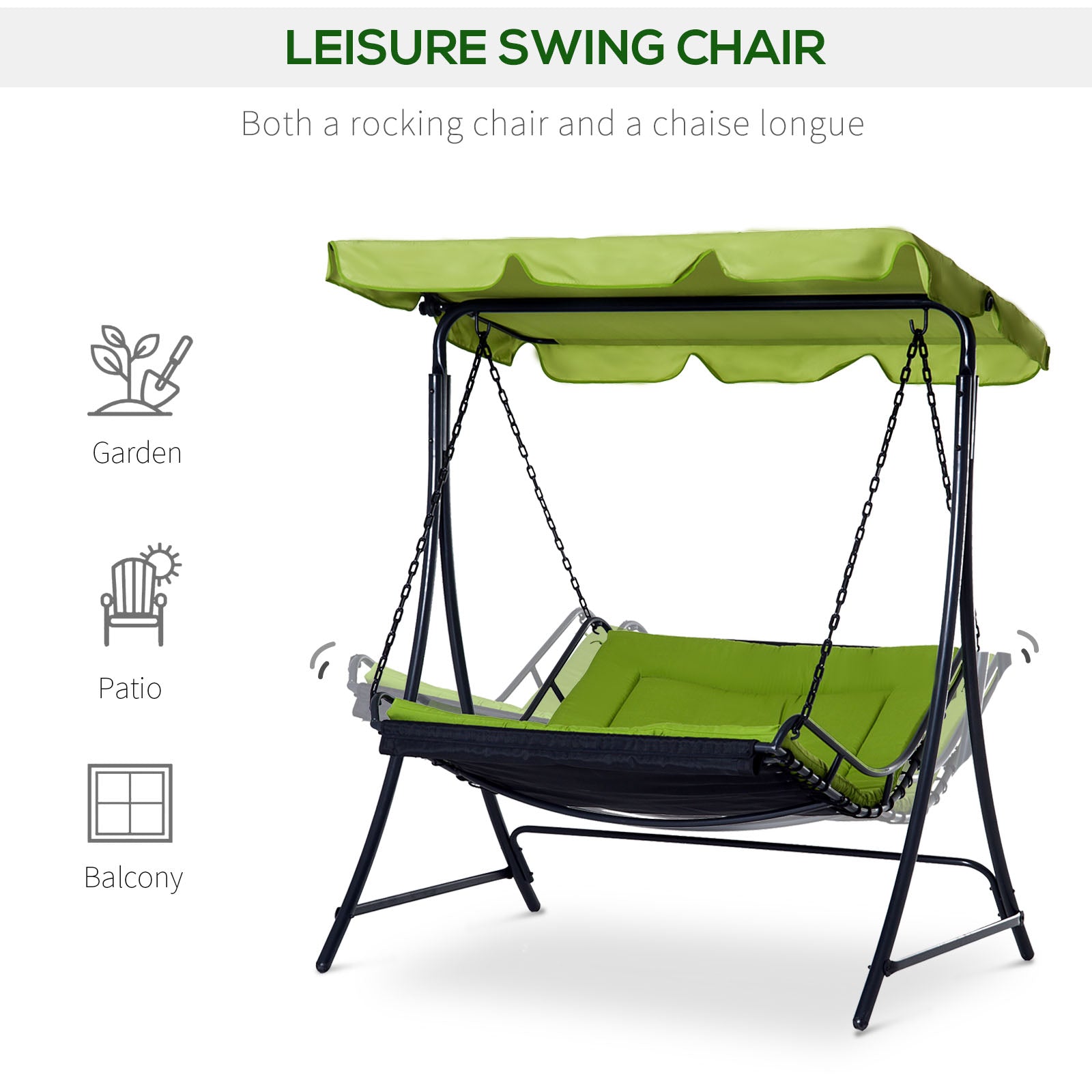 Outsunny Swing Chair Hammock Seat